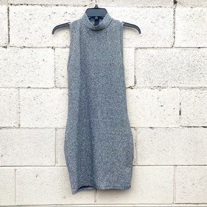 Zara Metallic Silver Dress